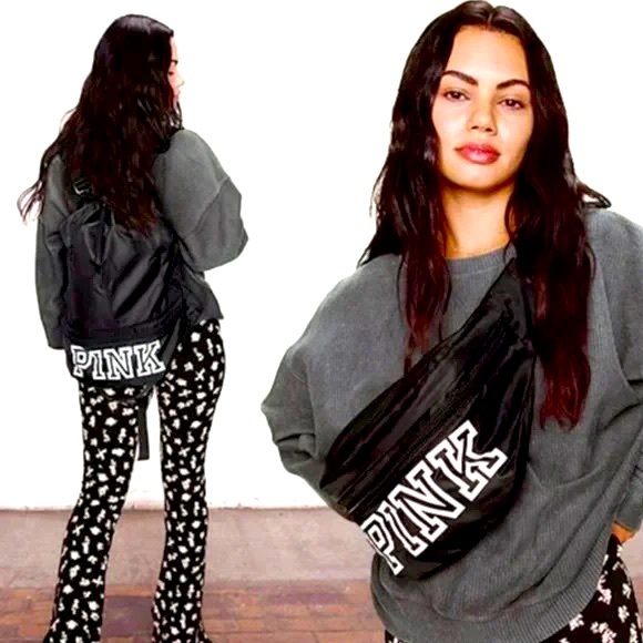 PINK Victoria's Secret Handbags - Victoria’s Secret PINK convertible backpack Fanny pack NWT